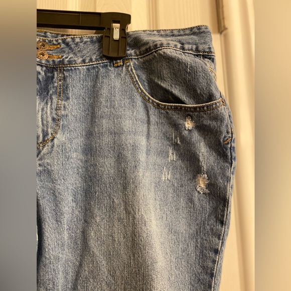 C. Pink : Celebrity Pink- Denim Blue Jeans, Distressed, Size 22 - Picture 4 of 14